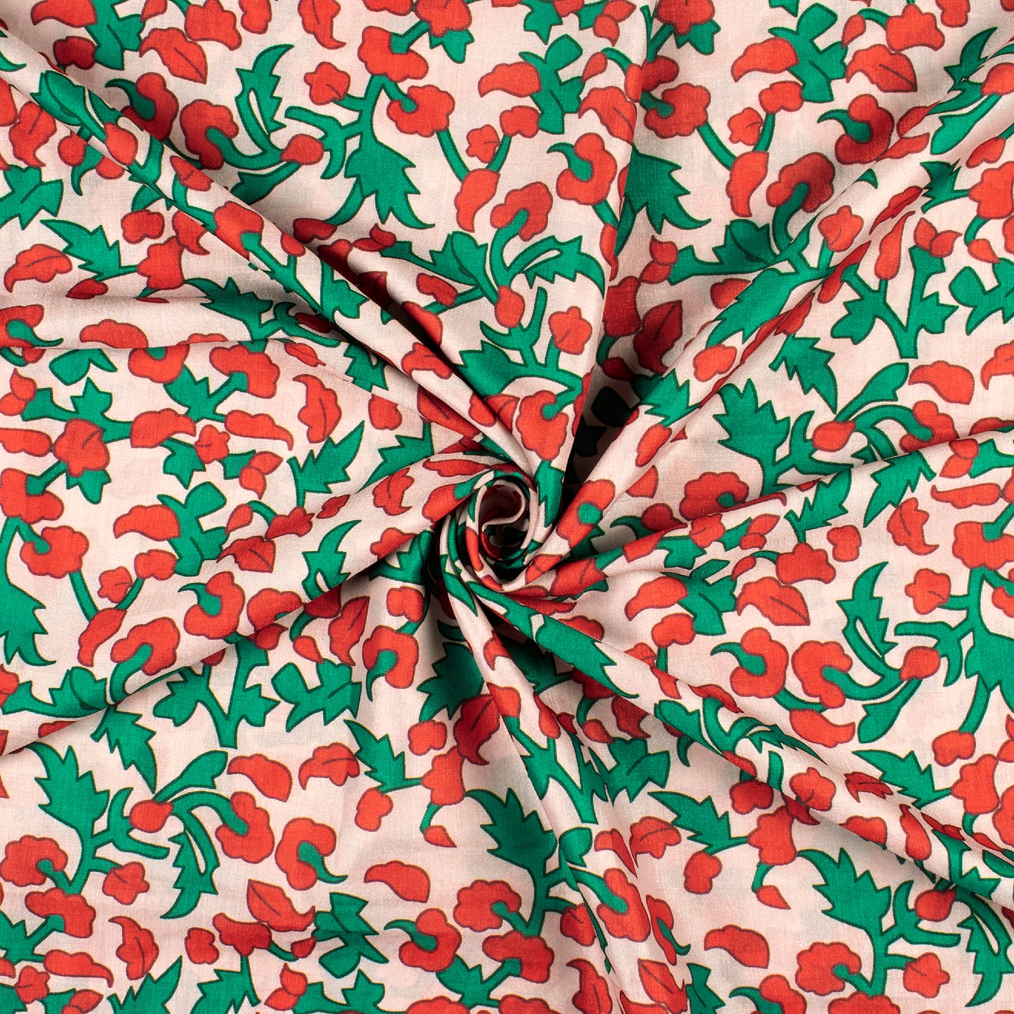 Lovely Floral Digital Print Crepe Silk Fabric