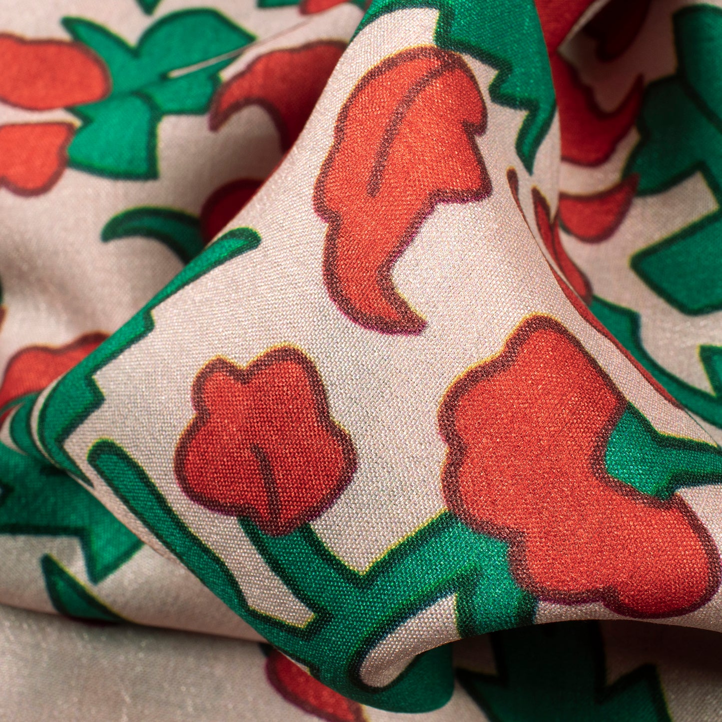 Lovely Floral Digital Print Crepe Silk Fabric