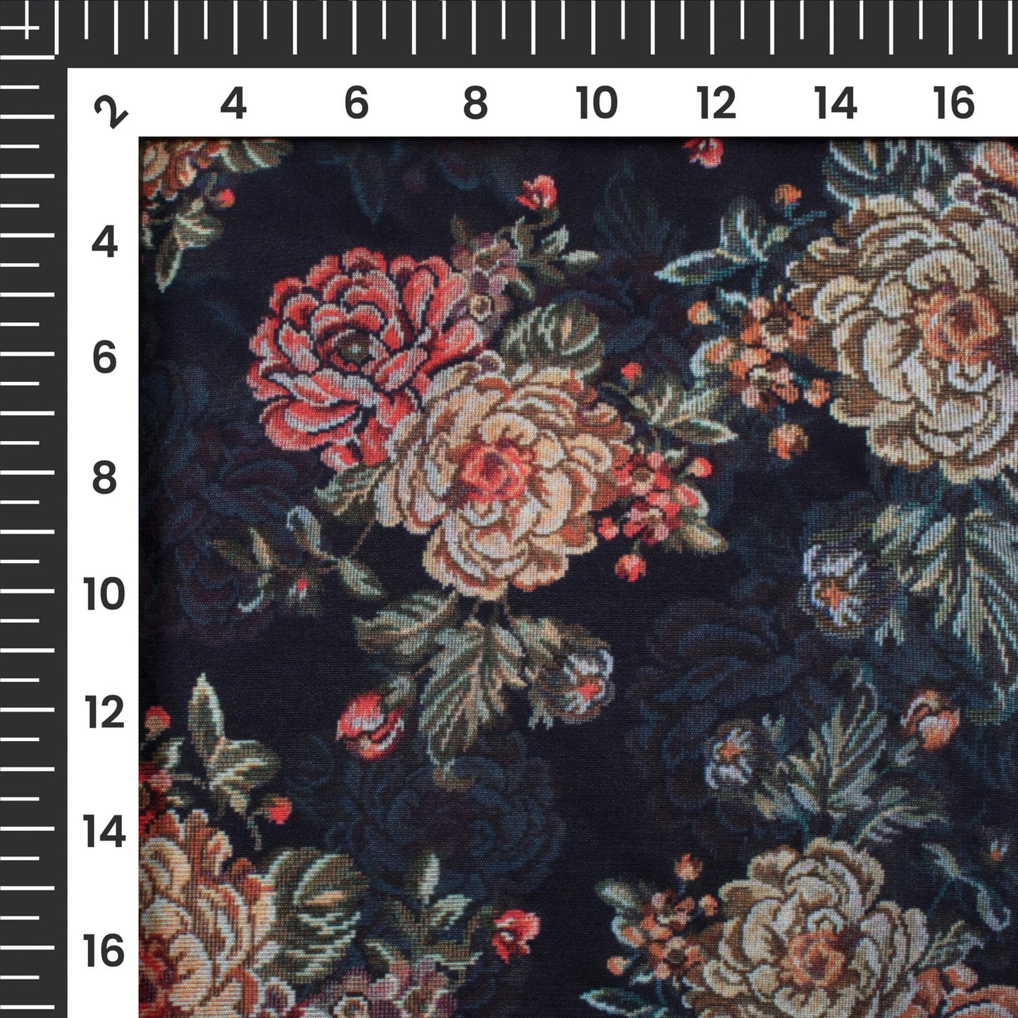 Attractive Floral Digital Print Butter Crepe Fabric
