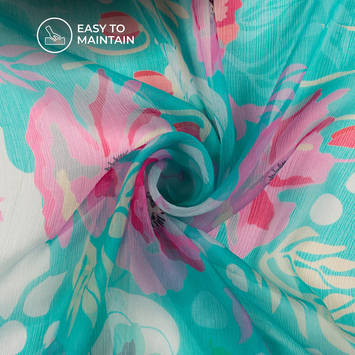 Enchanting Lightness: Top-Rated Digital Print Bemberg Chiffon Fabric