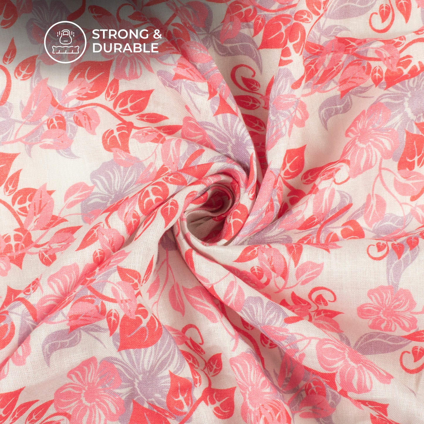 Enchanted Floral Digital Print Premium Swiss Linen Fabric