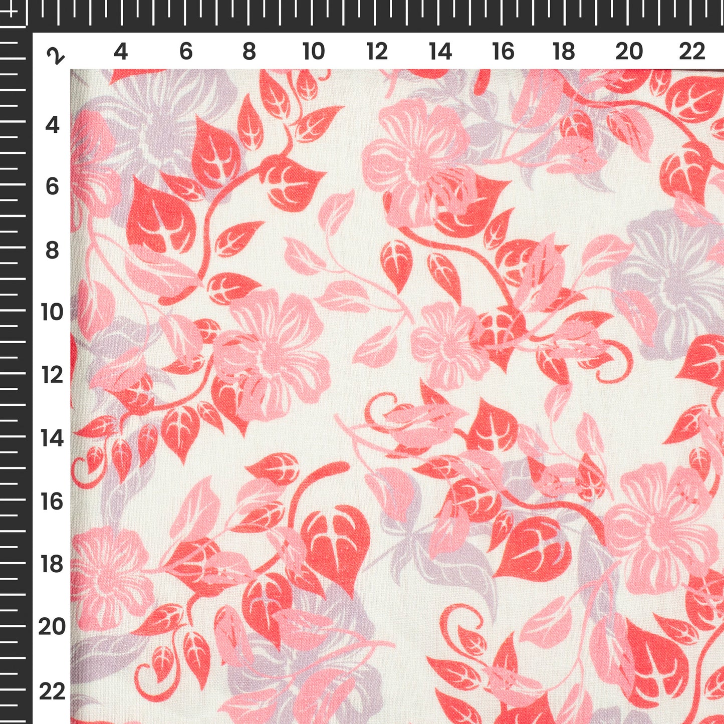 Enchanted Floral Digital Print Premium Swiss Linen Fabric