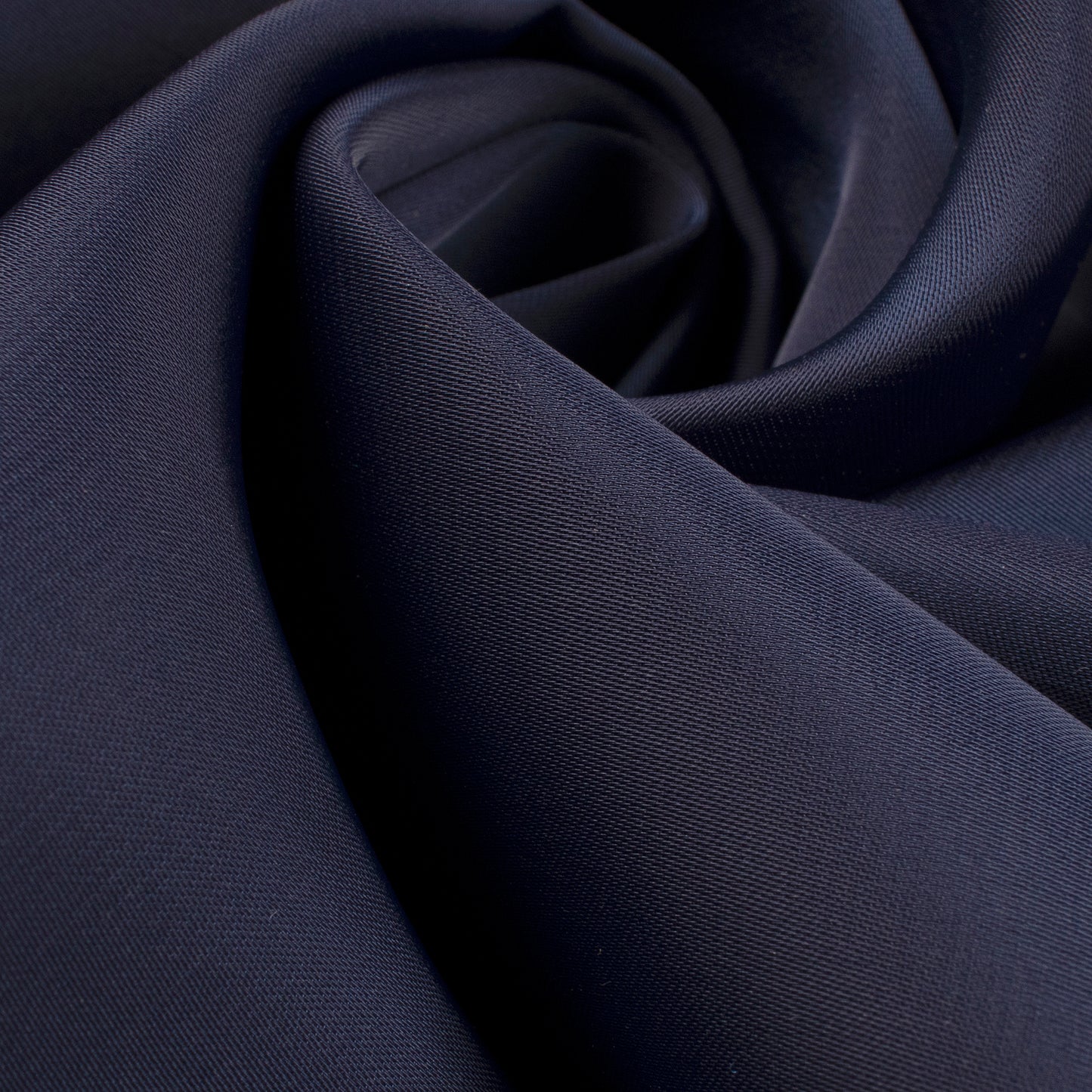 Navy Blue Plain Imported Satin Fabric