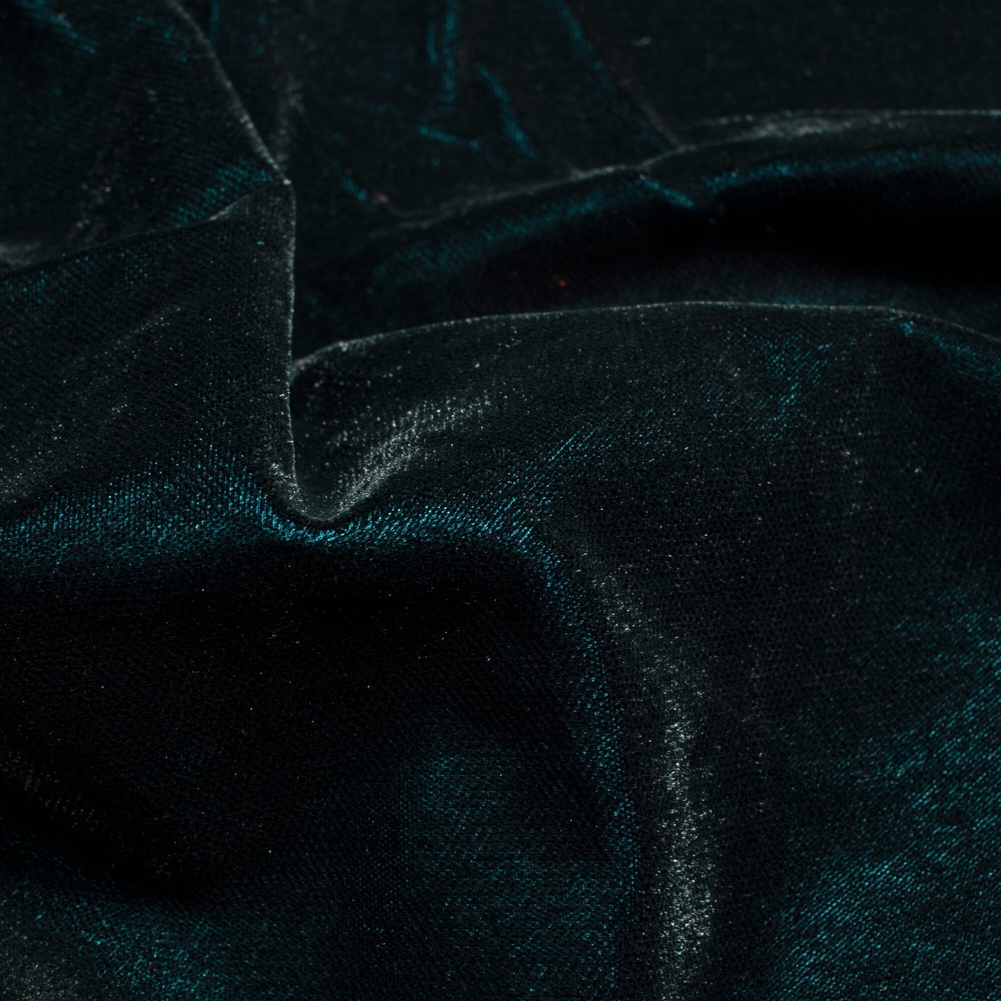 Dark Green Plain Export Quality Dual Tone Micro Velvet Fabric