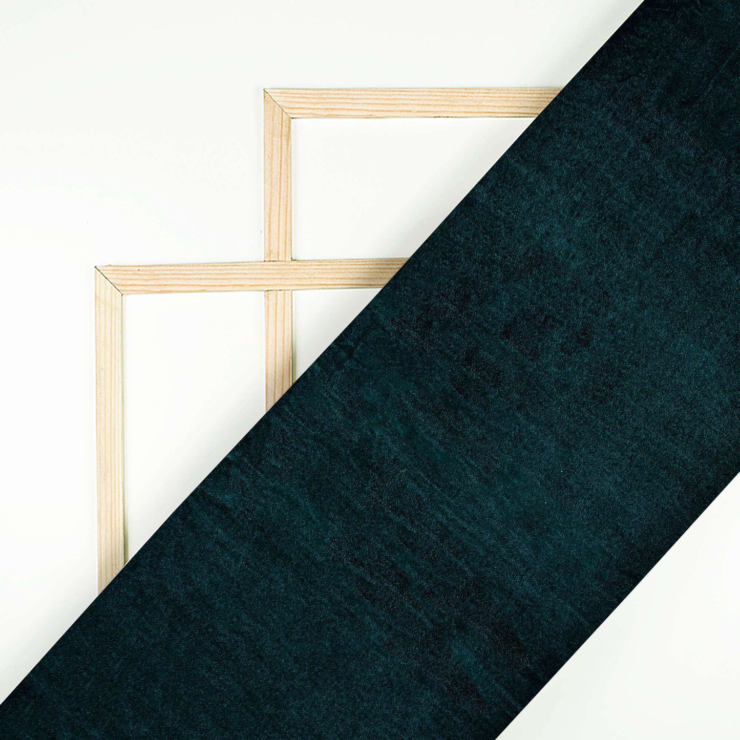 Dark Green Plain Export Quality Dual Tone Micro Velvet Fabric