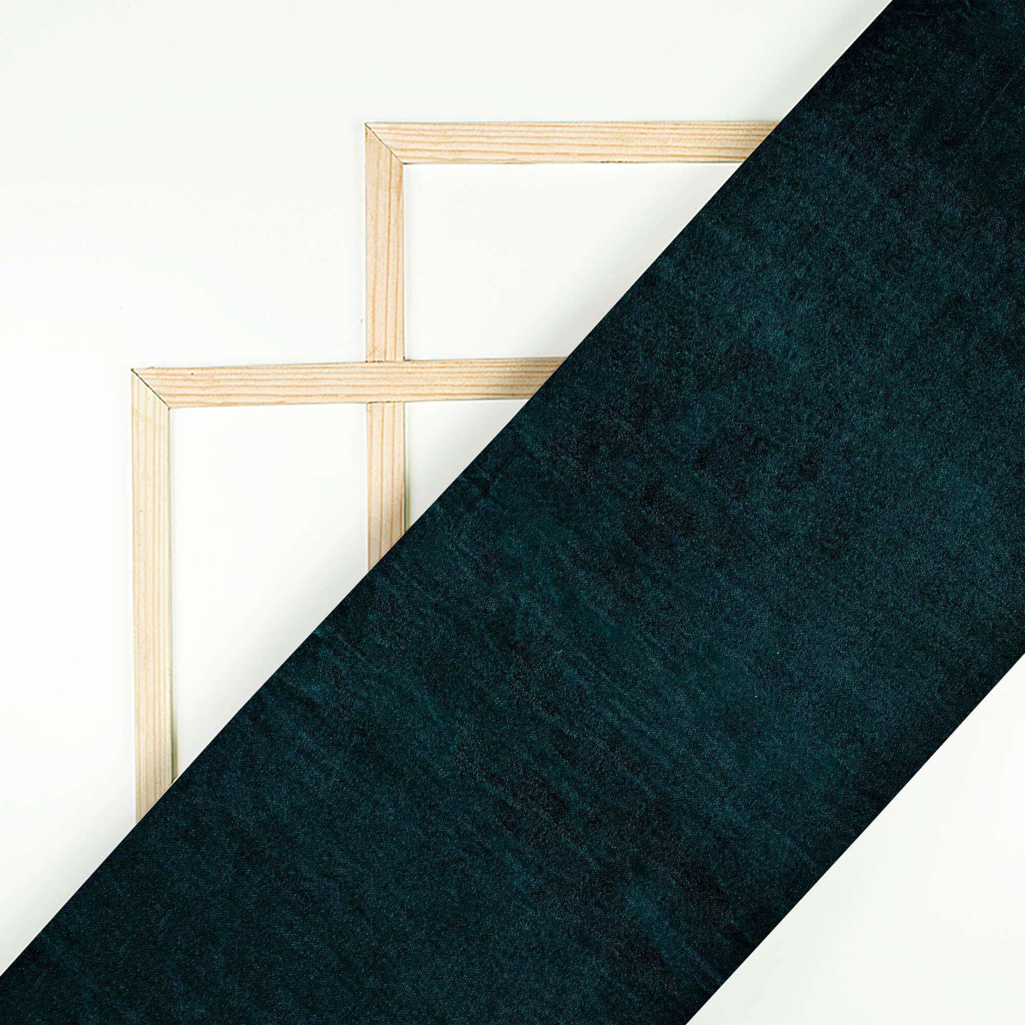 Dark Green Plain Export Quality Dual Tone Micro Velvet Fabric