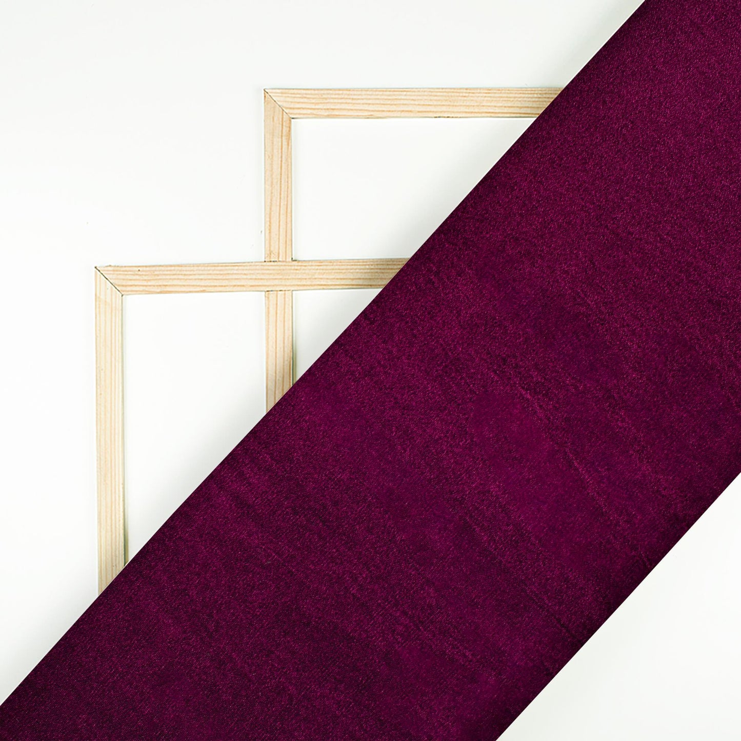 Wine Purple Plain Export Quality Dual Tone Micro Velvet Fabric