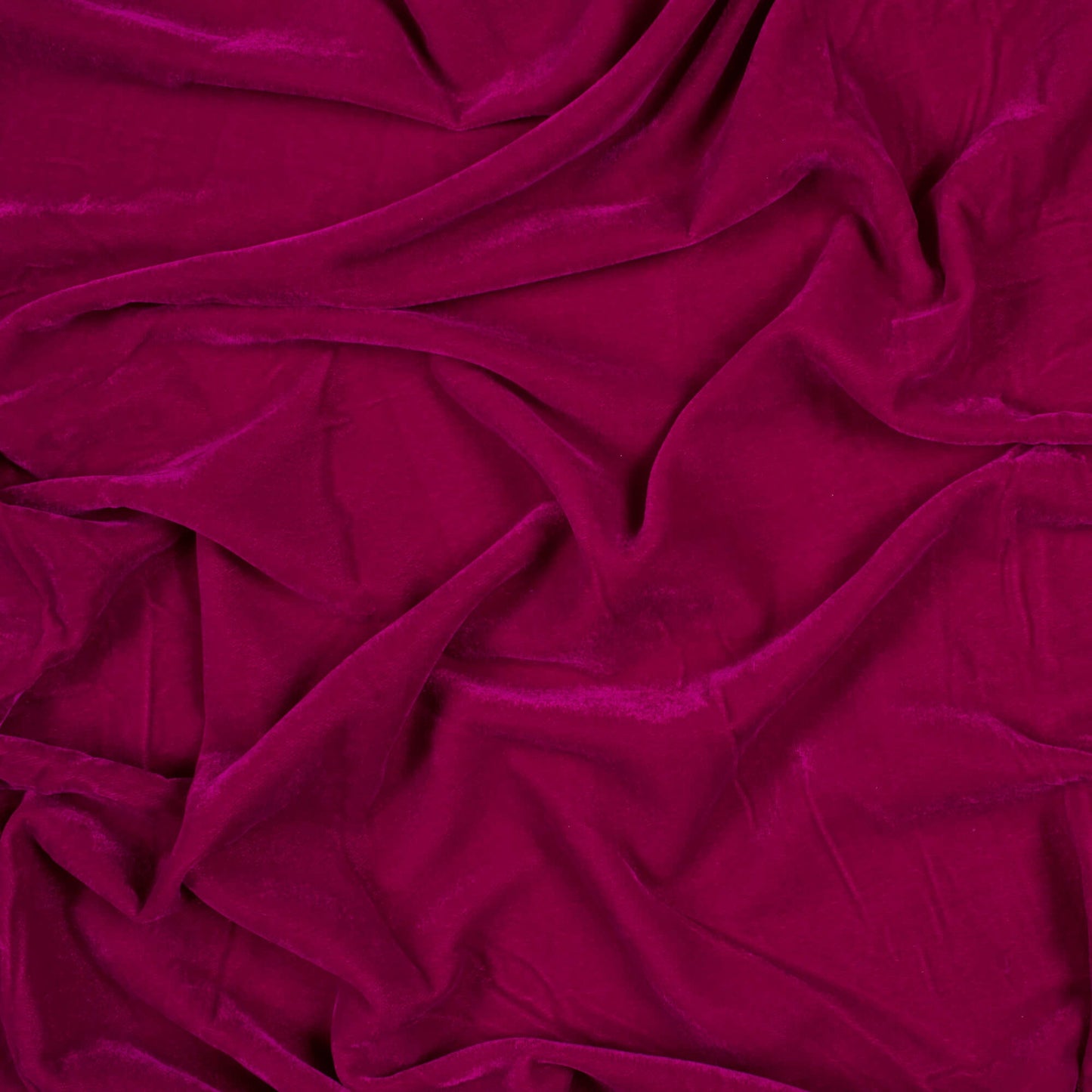 Dark Magenta Pink Plain Export Quality Micro Velvet Fabric