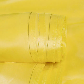 Yellow Plain Premium Liquid Organza Fabric