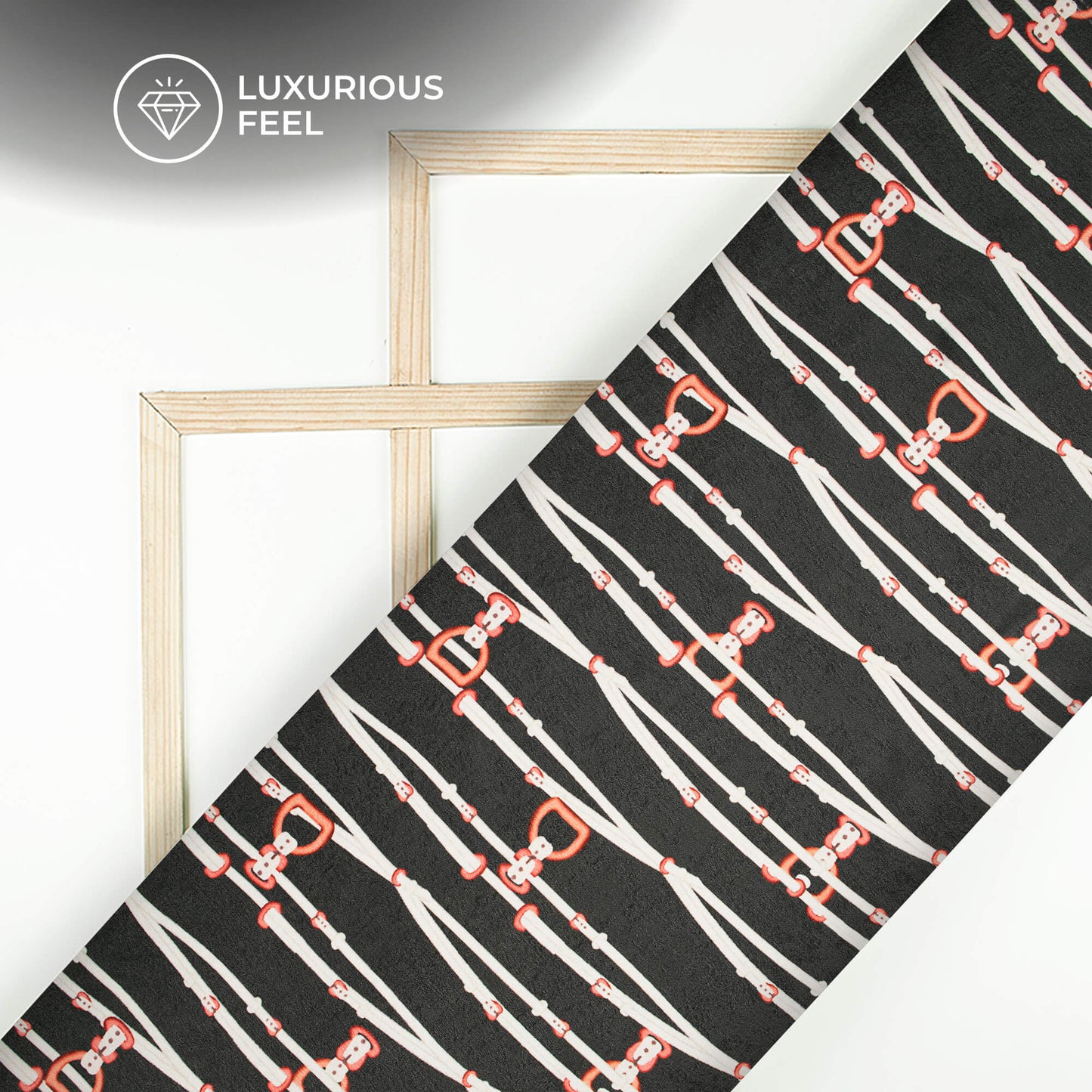 Lovely Quirky Digital Print Lush Satin Fabric