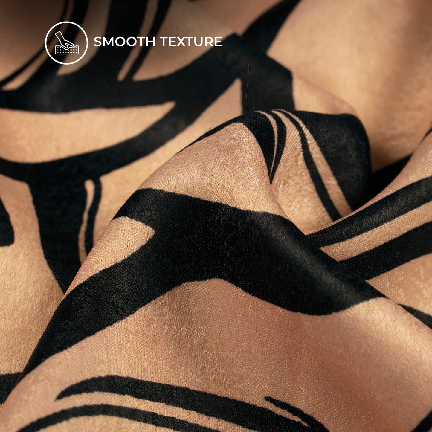 Exclusive Abstract Digital Print Lush Satin Fabric