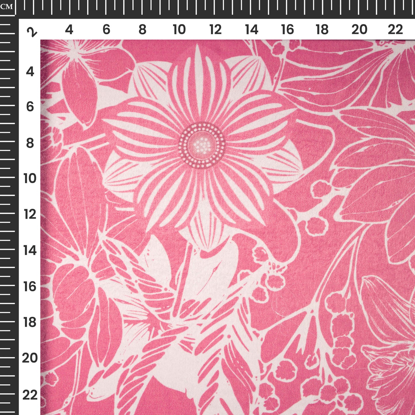 Smart Floral Digital Print Lush Satin Fabric