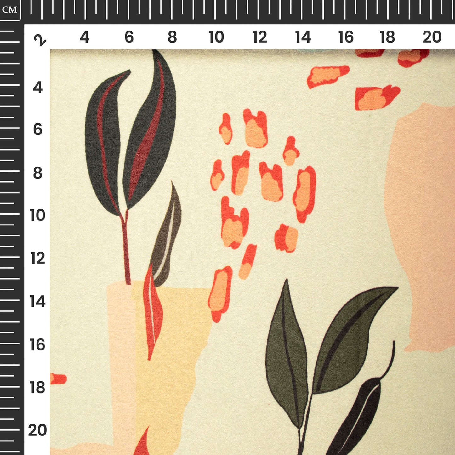 Vintage Floral Digital Print Lush Satin Fabric
