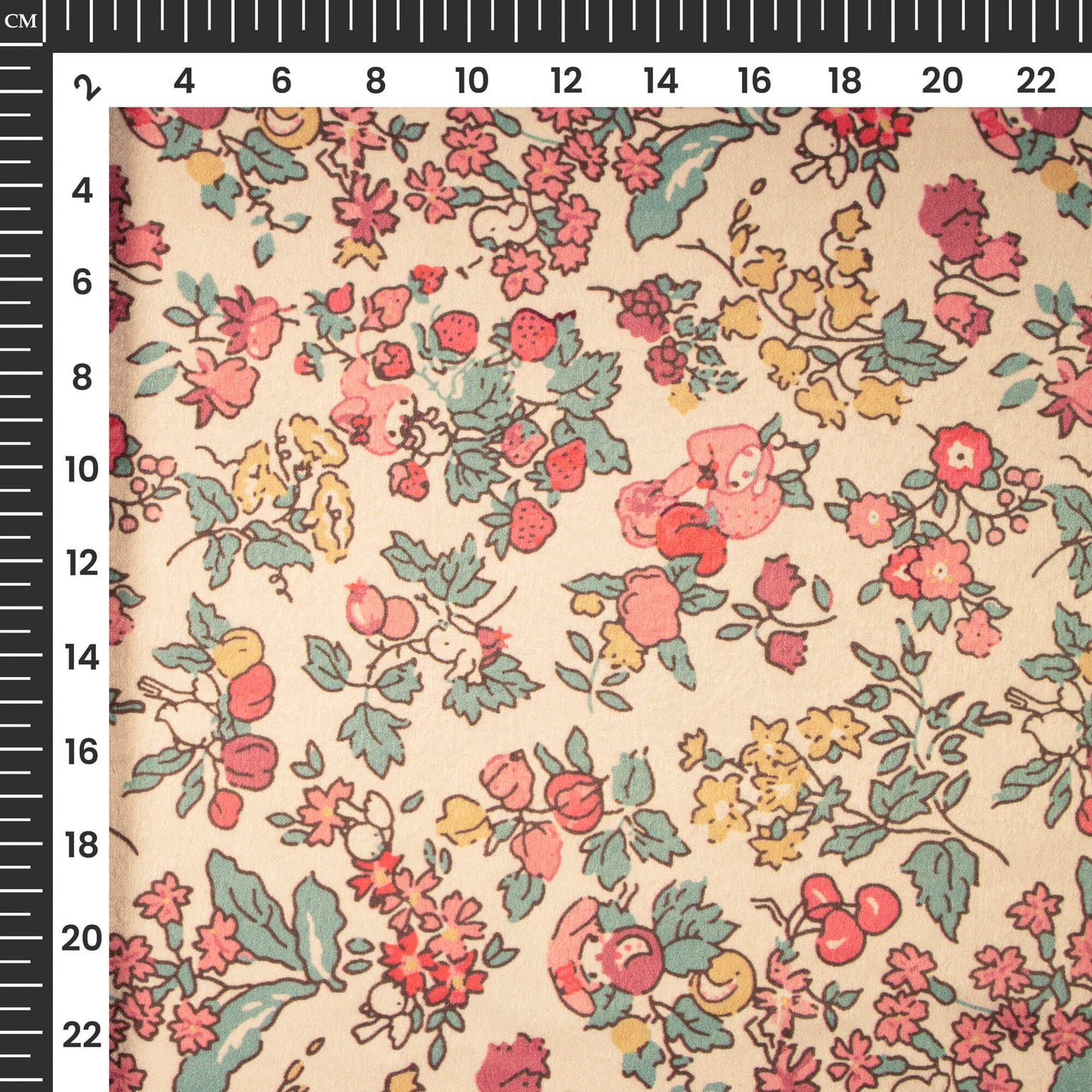 Forever Floral Digital Print Lush Satin Fabric