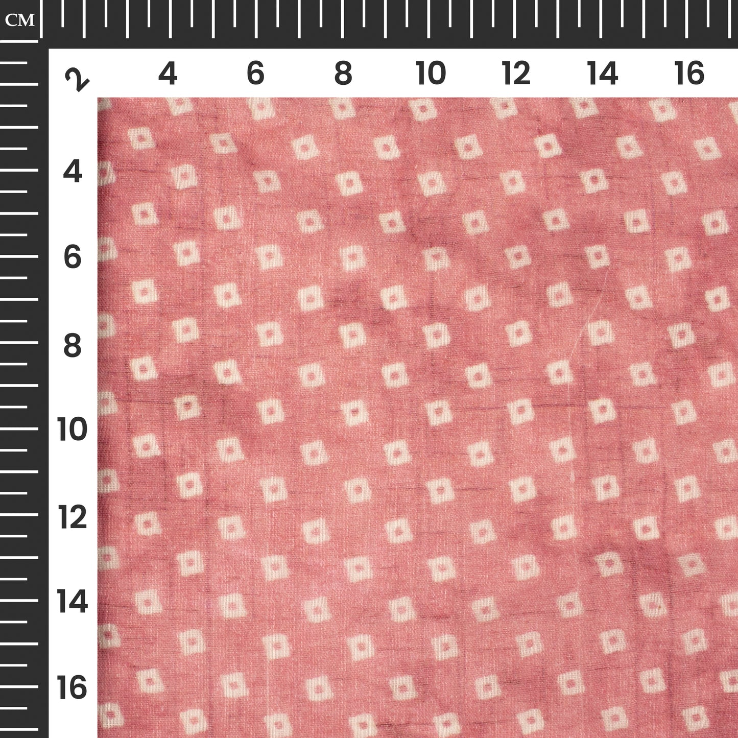 Exclusive Sweet Pink And White Bandhani Digital Print Pure Cotton Mulmul Fabric