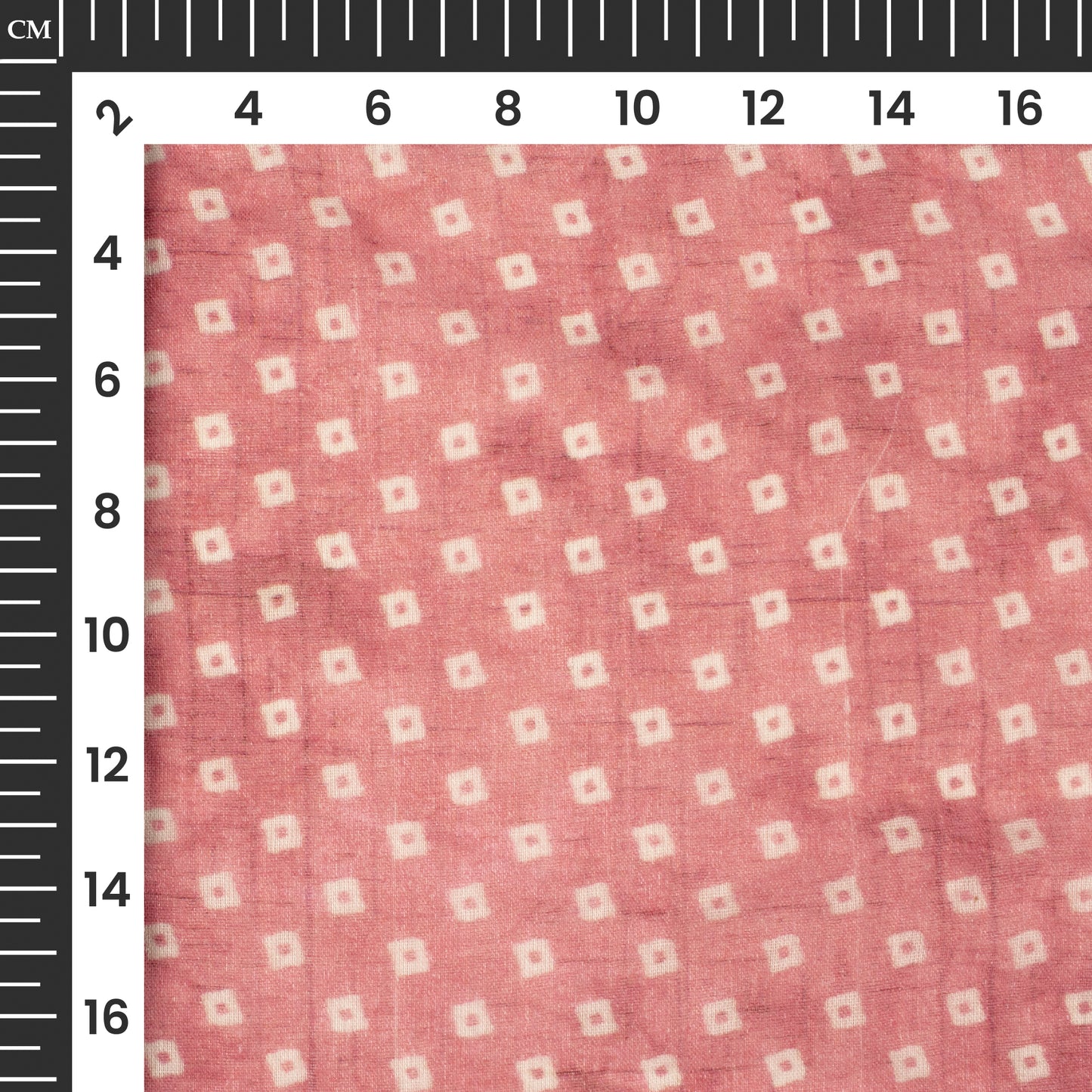 Exclusive Sweet Pink And White Bandhanii Digital Print Pure Cotton Mulmul Fabric
