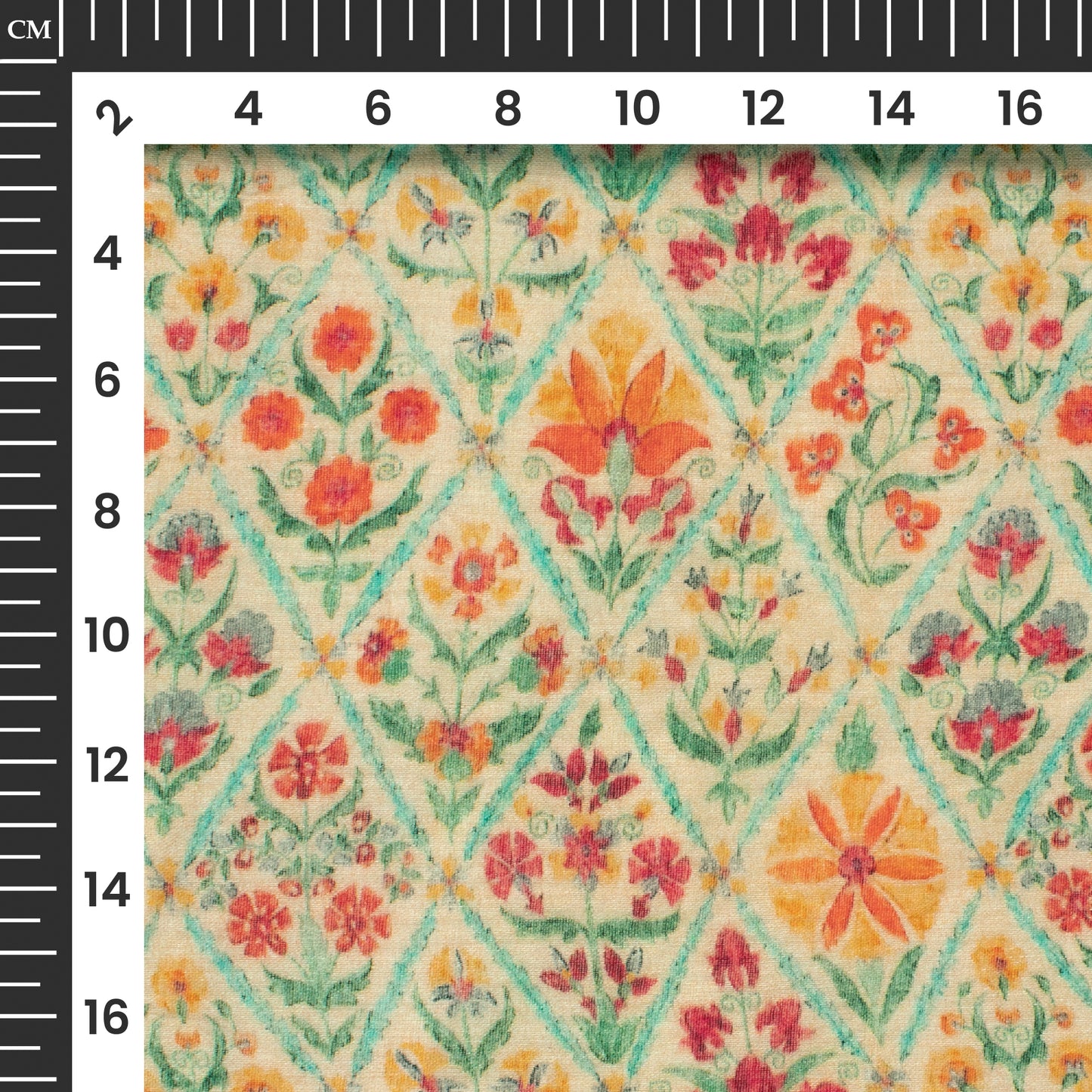 Exclusive Vanilla Yellow And Orange Floral Digital Print Pure Cotton Mulmul Fabric