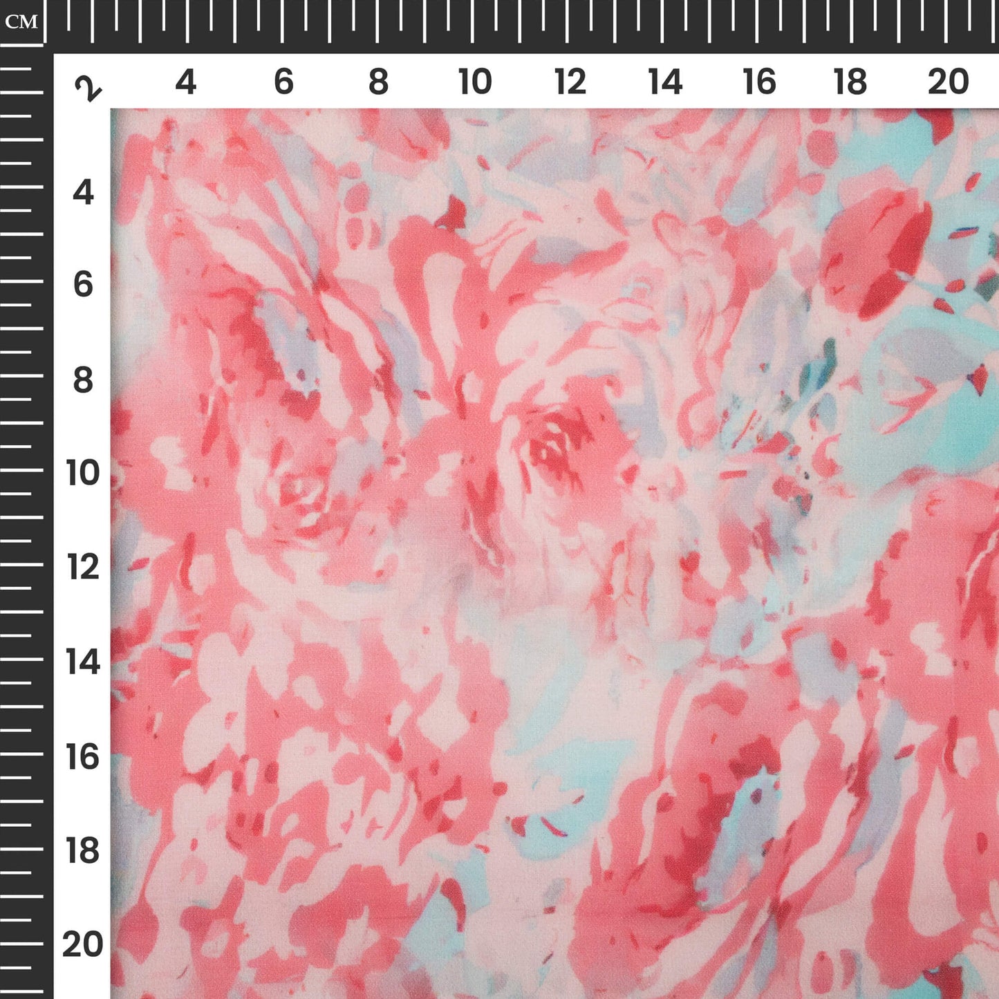 Exclusive Pink Floral Digital Print Georgette Fabric