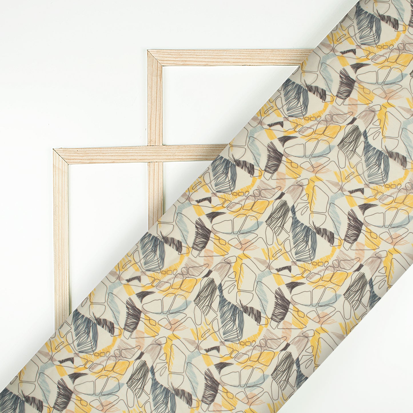 Attractive Abstract Digital Print Chiffon Fabric