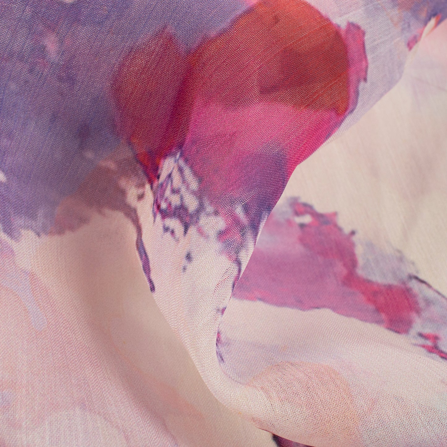 Trendy Tye And Dye Digital Print Chiffon Fabric