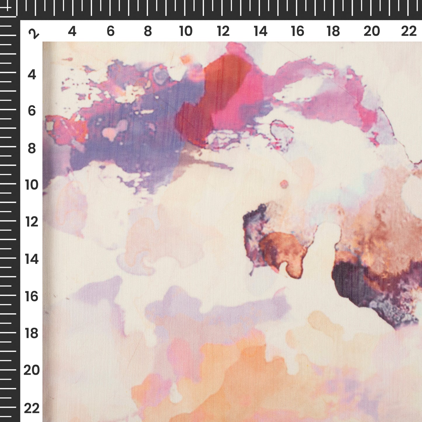 Trendy Tye And Dye Digital Print Chiffon Fabric