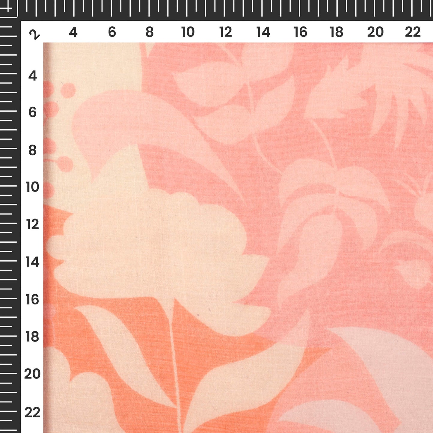 Charming Floral Digital Print Bemberg Chiffon Fabric