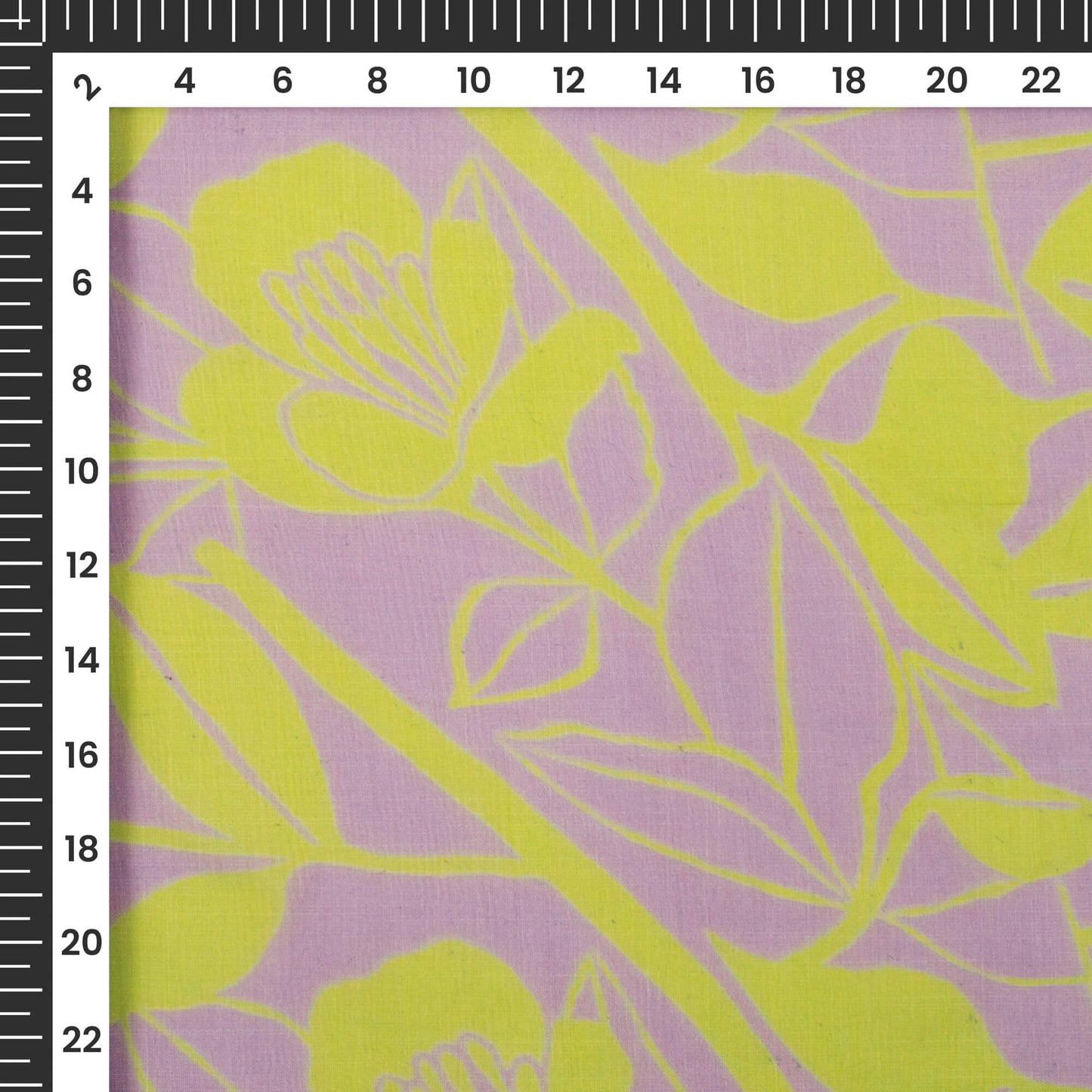 Attractive Floral Digital Print Bemberg Chiffon Fabric