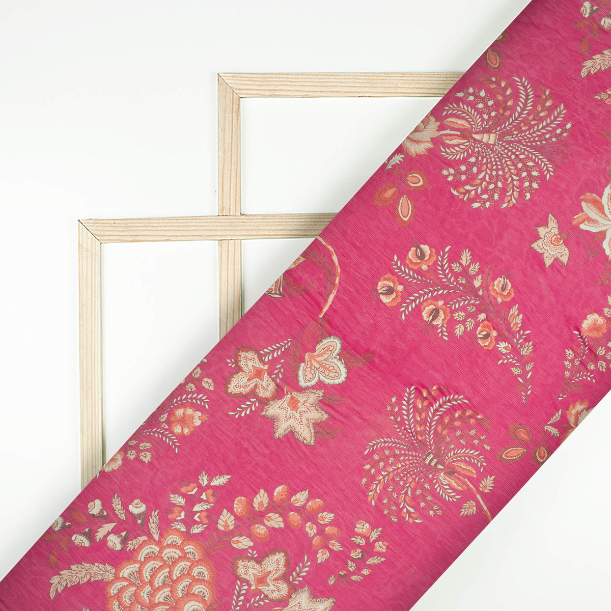 Gorgeous Floral Digital Print Bemberg Chiffon Fabric