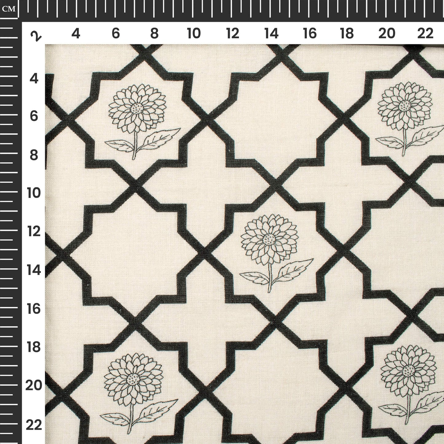 Trendy Clover Digital Print Premium Swiss Linen Fabric