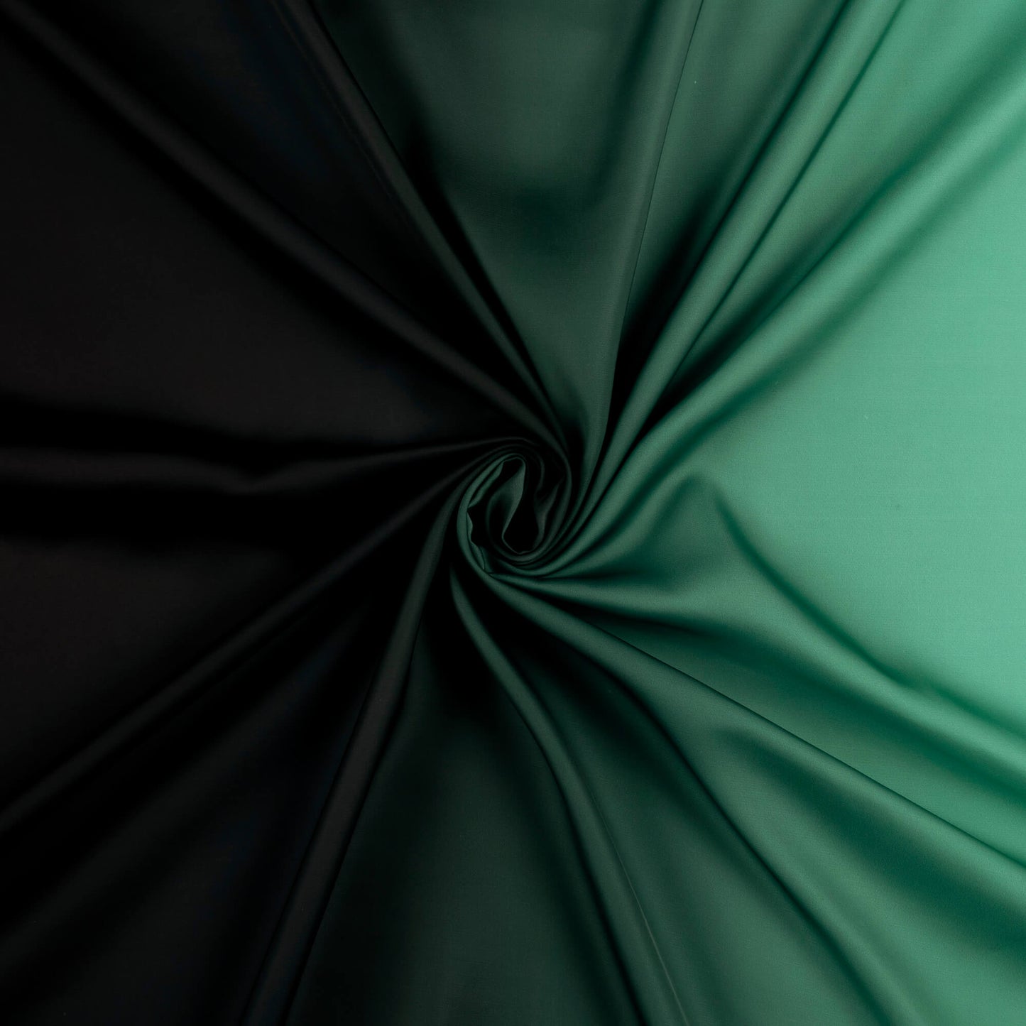 Green And Black Ombre Digital Print Imported Satin Fabric