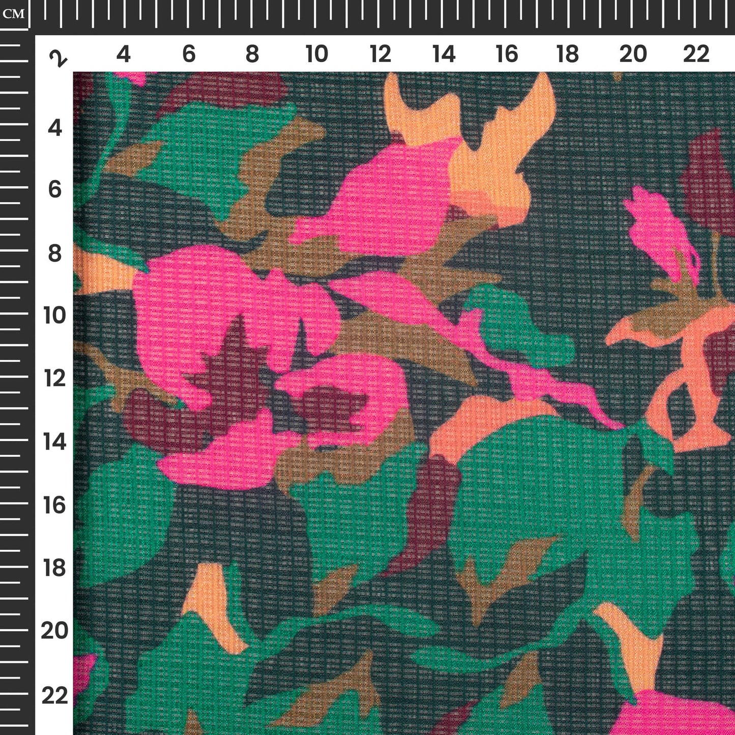 Stunning Vintage Floral Digital Print Kota Doria Fabric