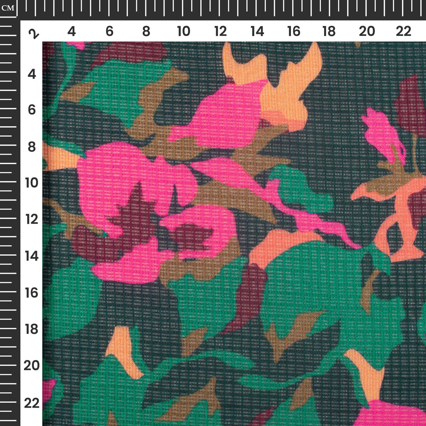 Stunning Vintage Floral Digital Print Kota Doria Fabric