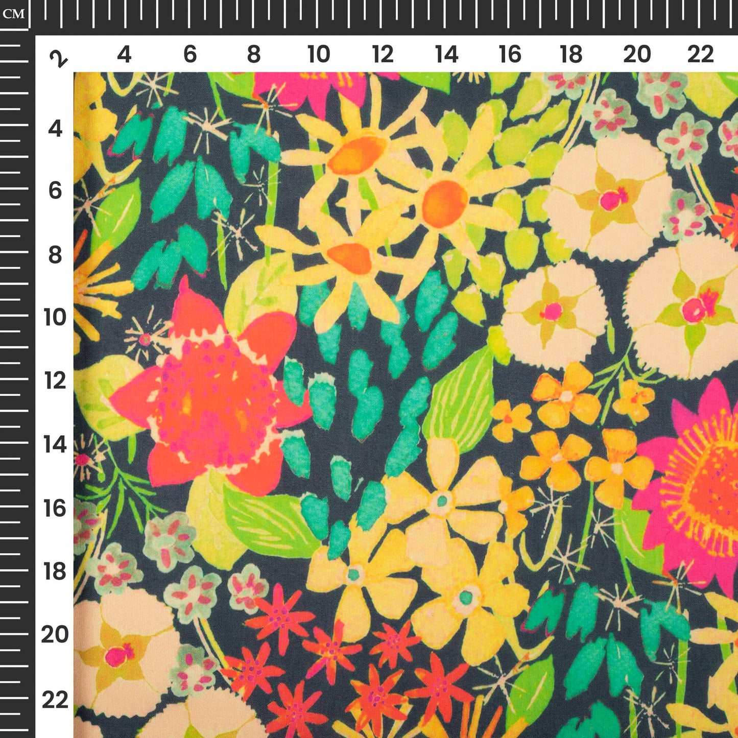 Beautiful Botenical Floral Digital Print Muslin Fabric