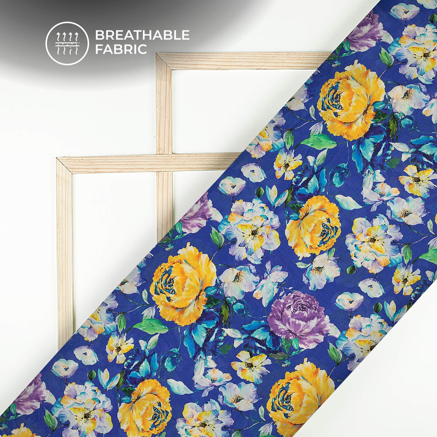 Exclusive Floral Digital Print Poly Cambric Fabric