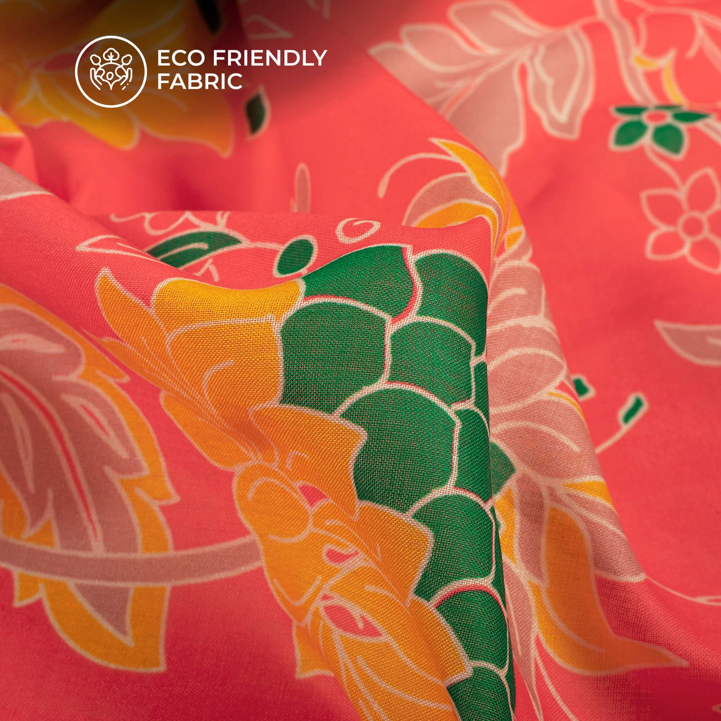 Lovely Floral Digital Print Poly Cambric Fabric