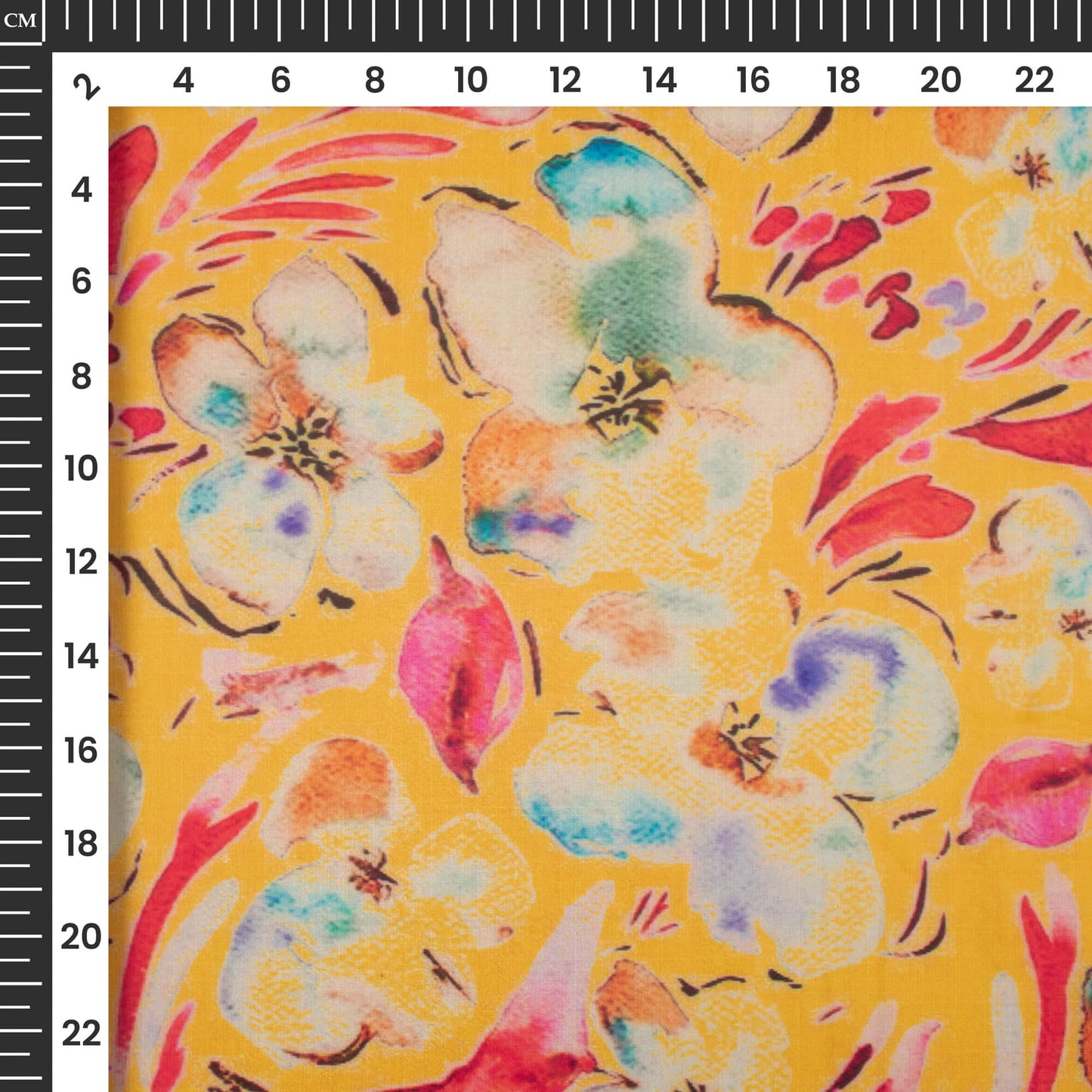 Remarkable Floral Digital Print Organza Satin Fabric