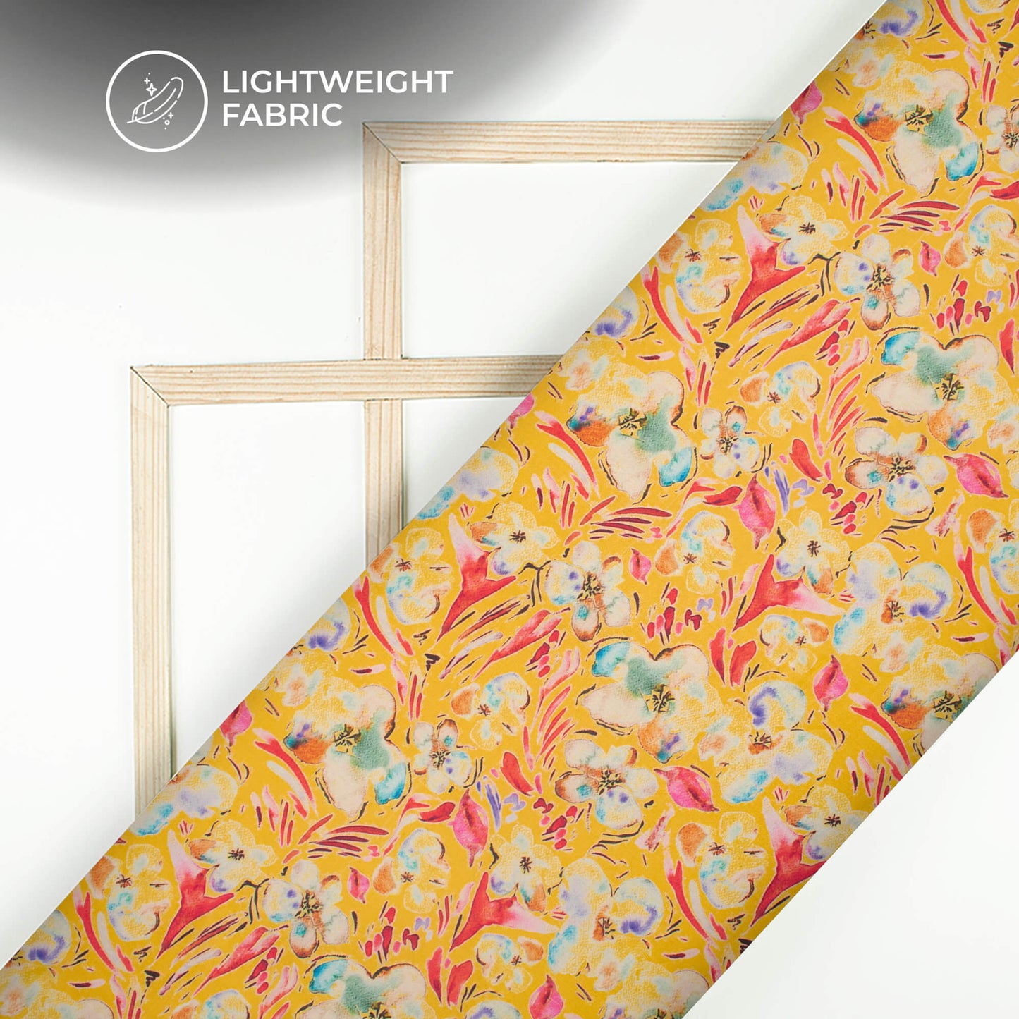Remarkable Floral Digital Print Organza Satin Fabric