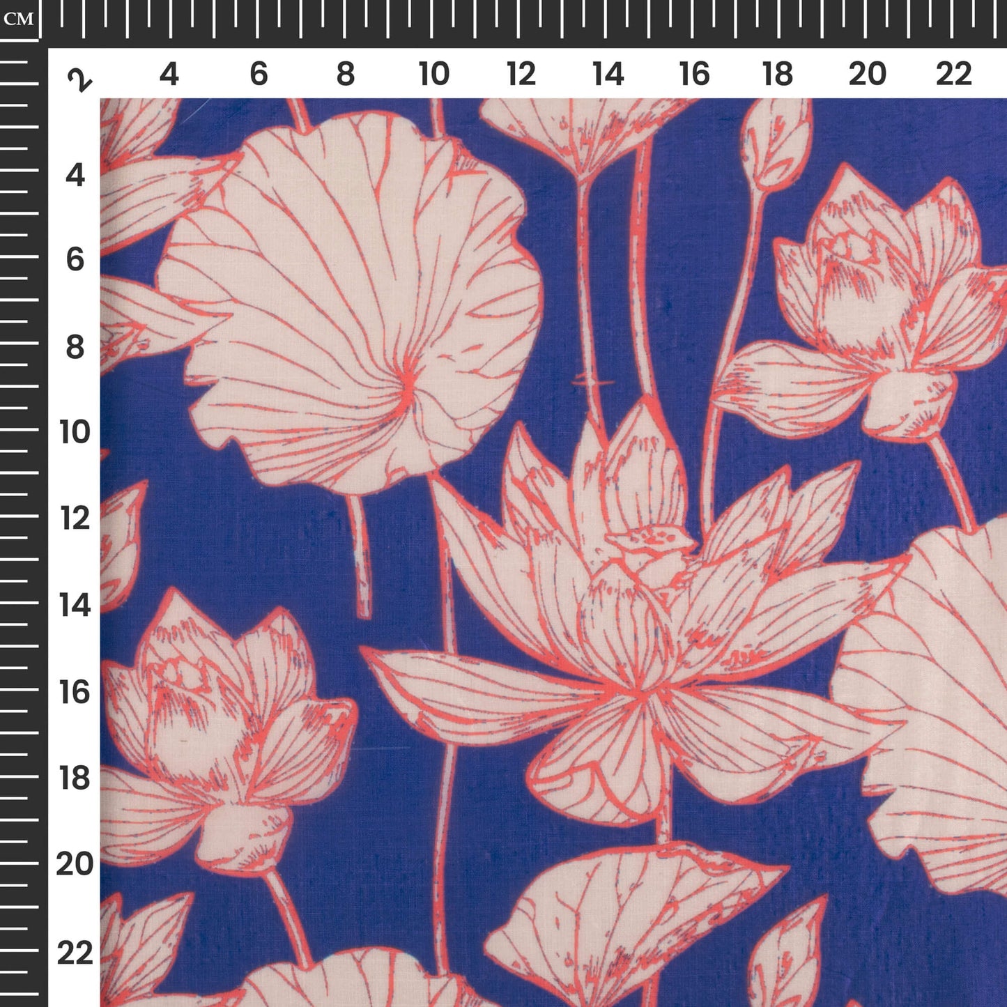 Exclusive Floral Digital Print Organza Satin Fabric