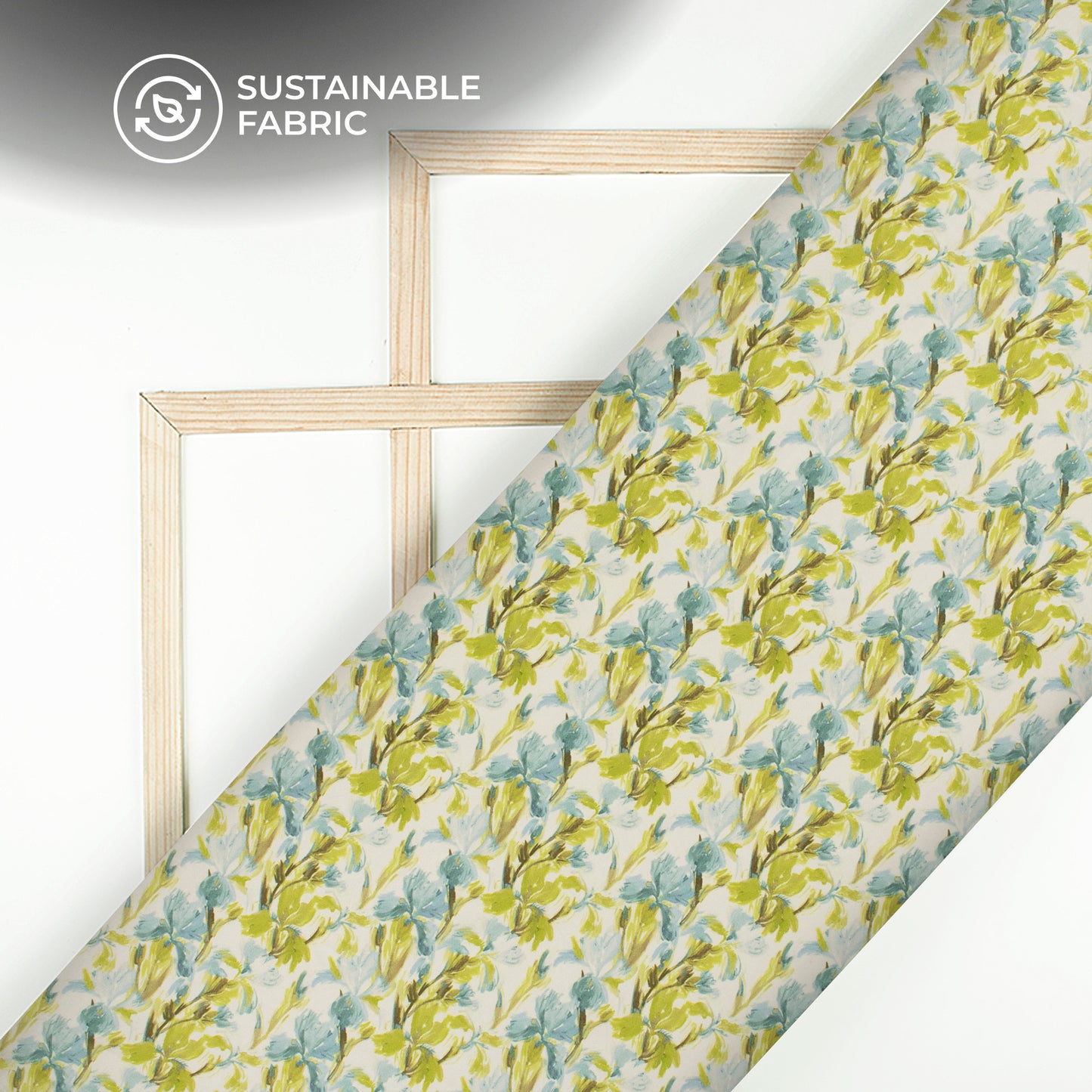 Leafage Digital Print Poly Glazed Cotton Fabric