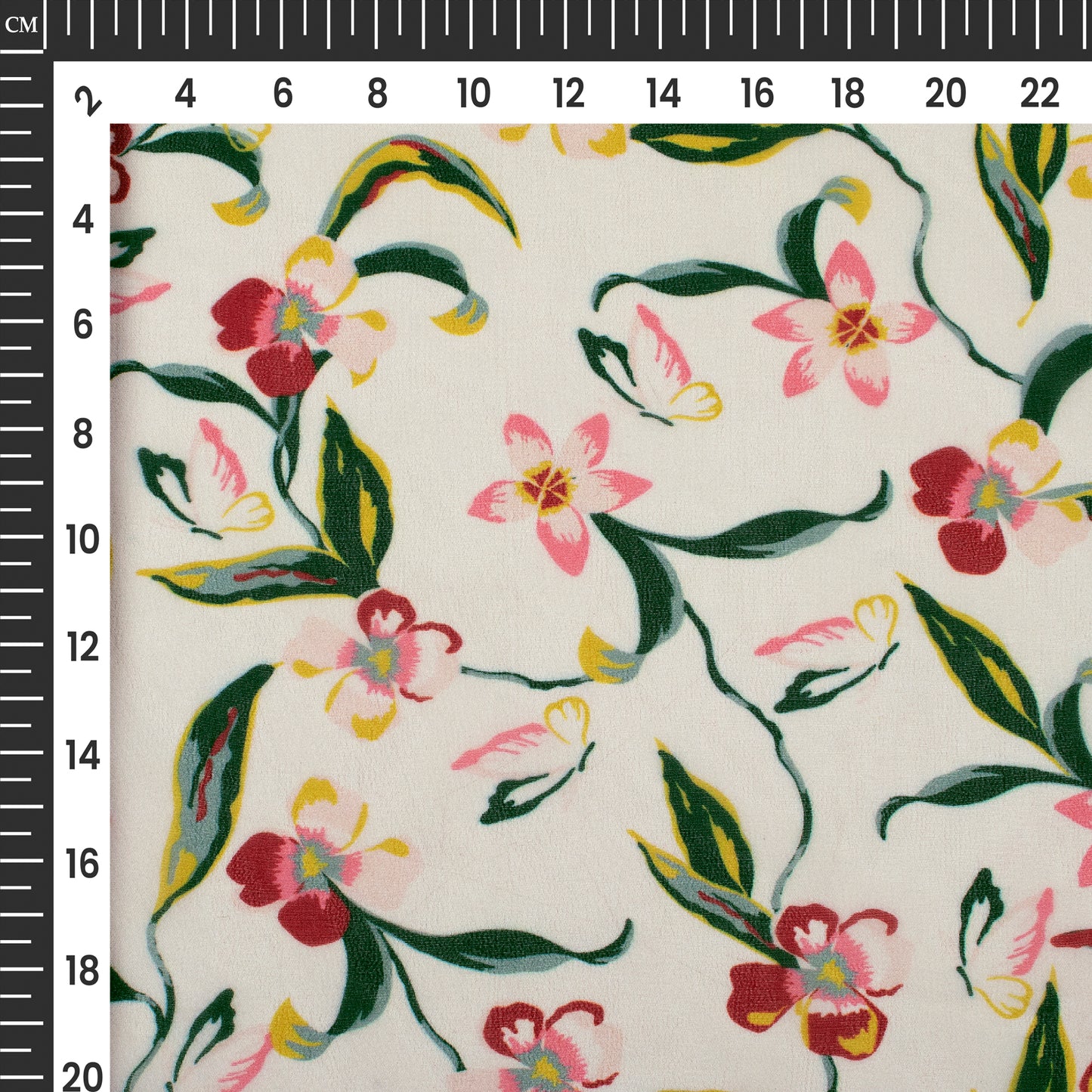 Attractive Floral Digital Print Pure Georgette Fabric