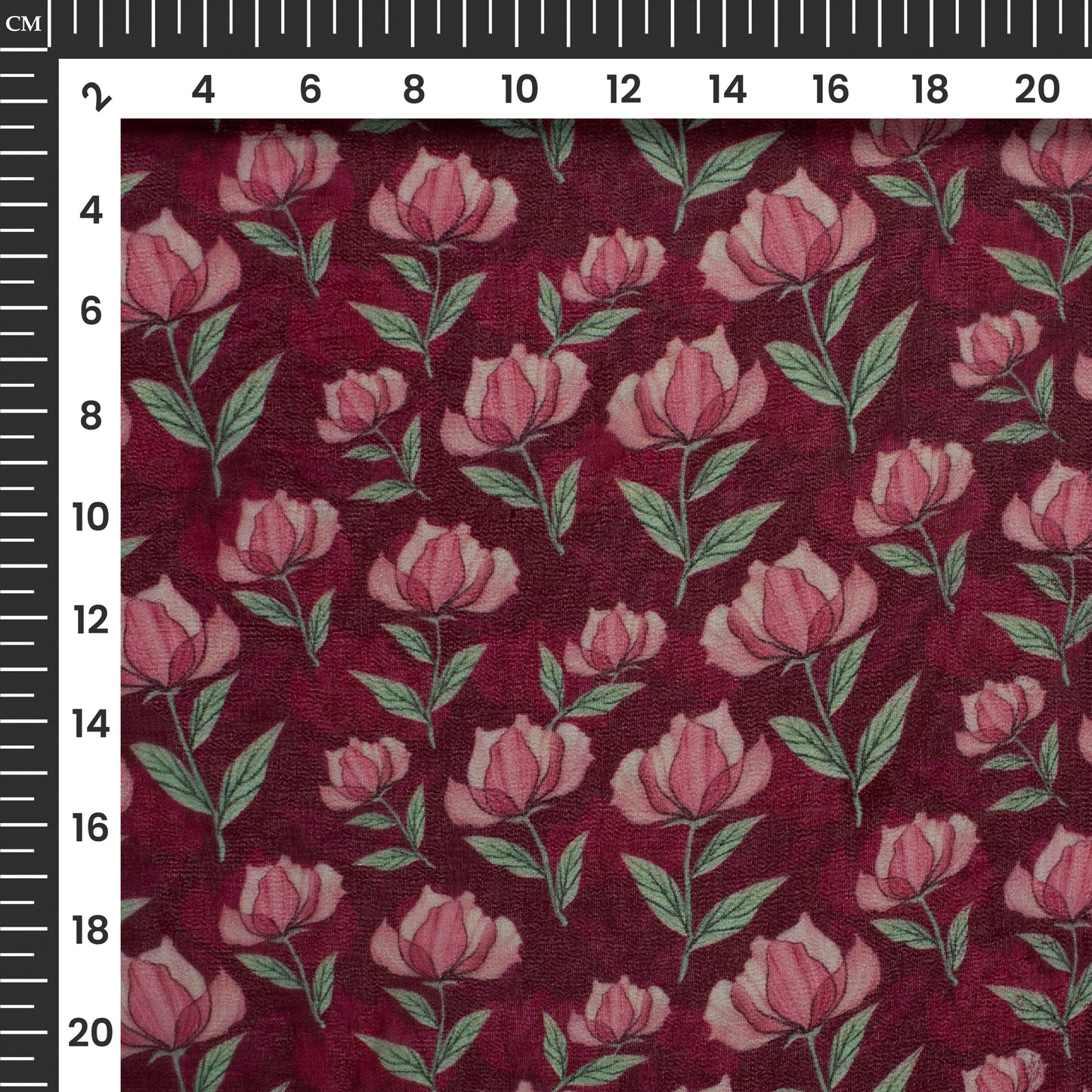 Stunning Floral Digital Print Pure Georgette Fabric