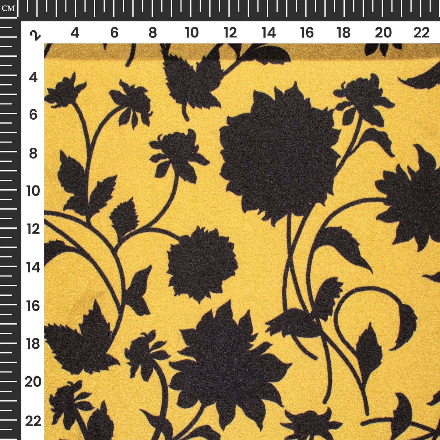 Trendy Floral Digital Print Japan Satin Fabric