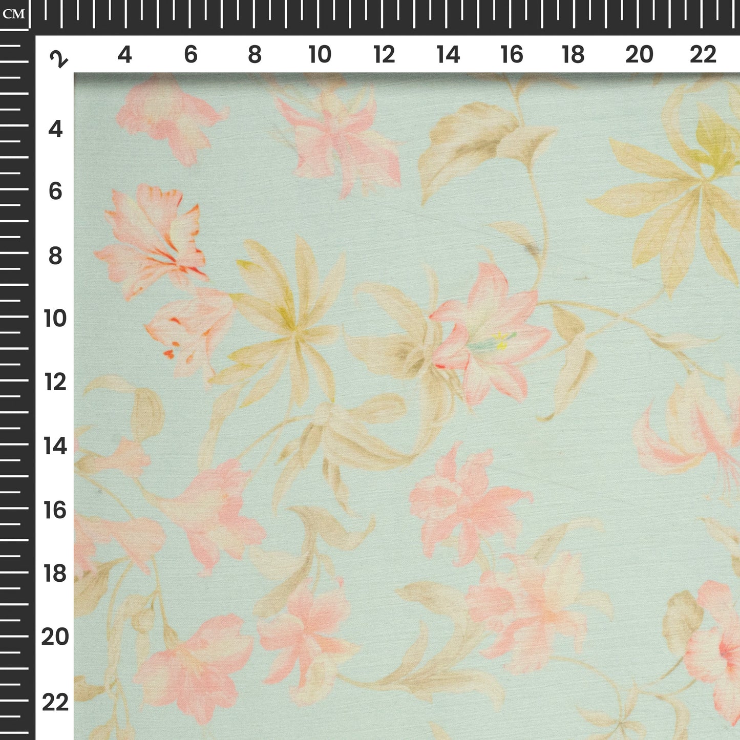 Lovely Floral Digital Print Chiffon Satin Fabric