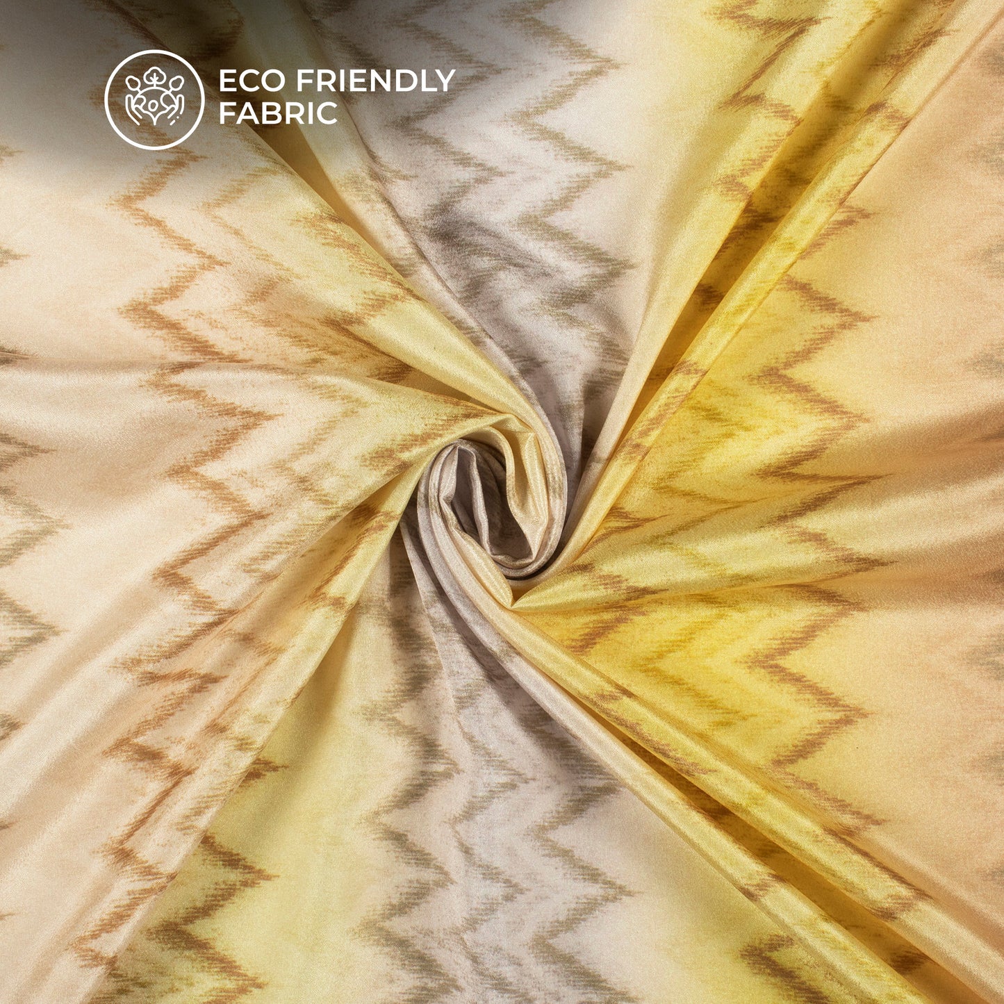 Stunning Chevron Digital Print Crepe Silk Fabric