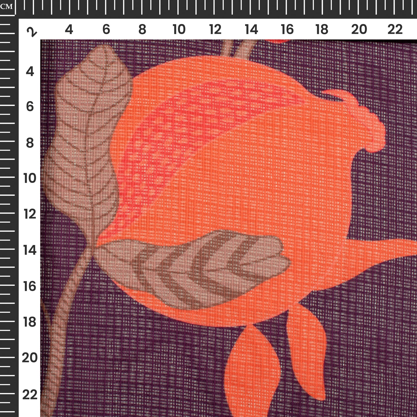Lovely Floral Digital Print Kota Doria Fabric