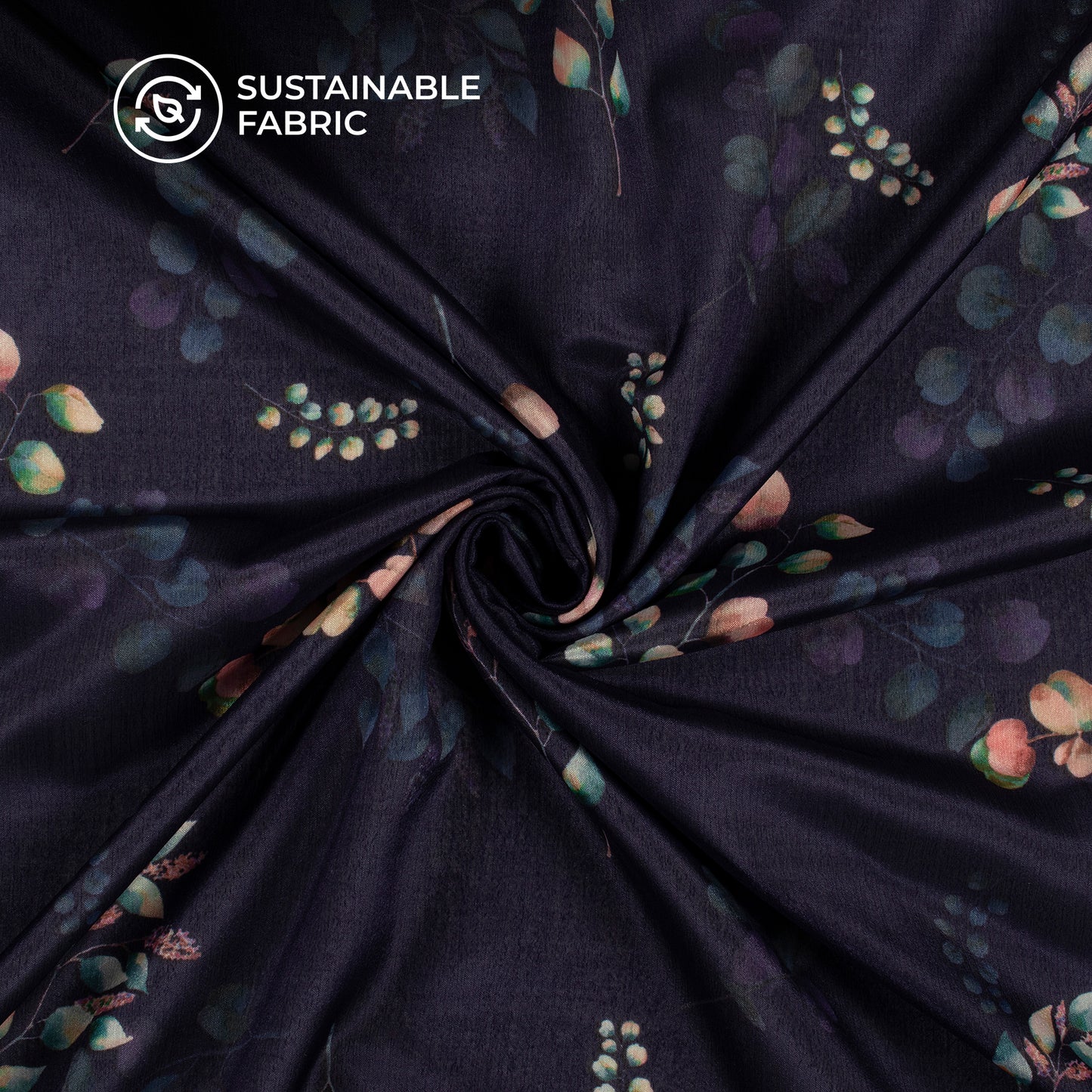 Sniffy Floral Digital Print Poly Chinnon Chiffon Fabric