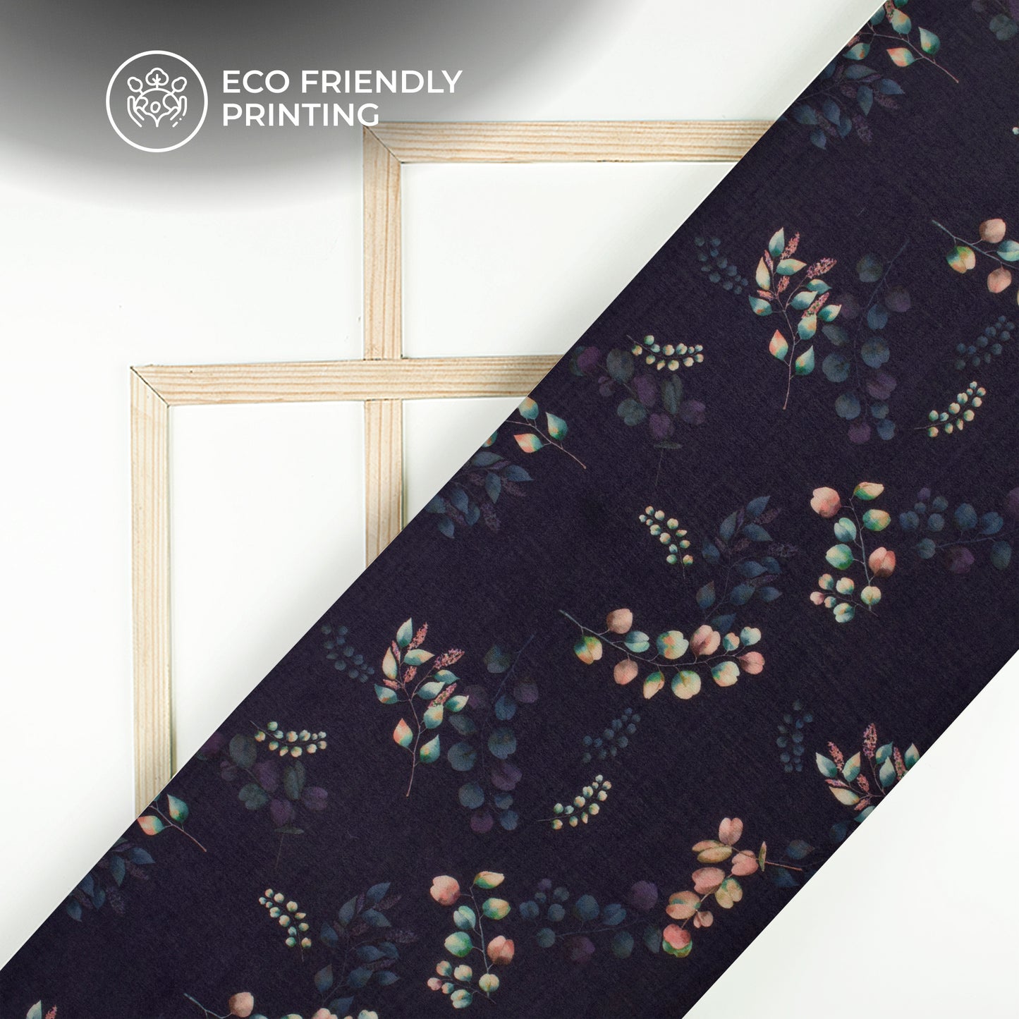 Sniffy Floral Digital Print Poly Chinnon Chiffon Fabric