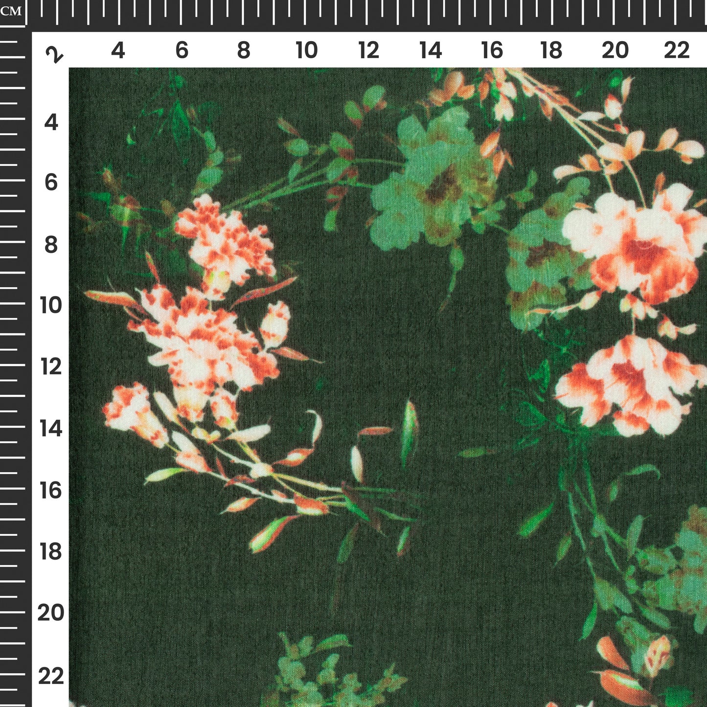 Forever Floral Digital Print Poly Chinnon Chiffon Fabric