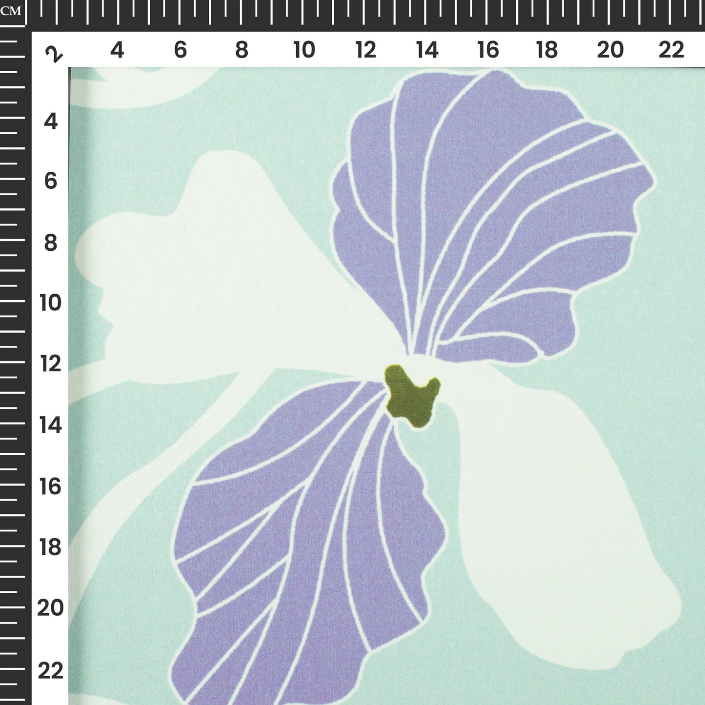 Stylish Purple Floral Digital Print Imported Satin Fabric