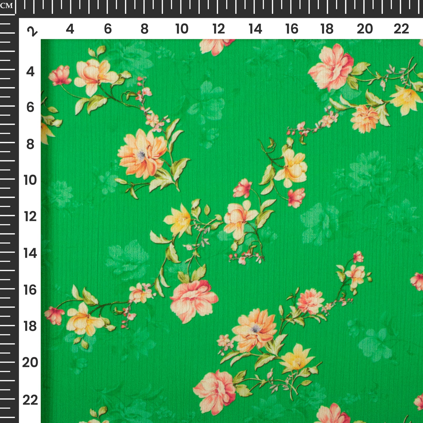 Exclusive Floral Digital Print Chiffon Satin Fabric